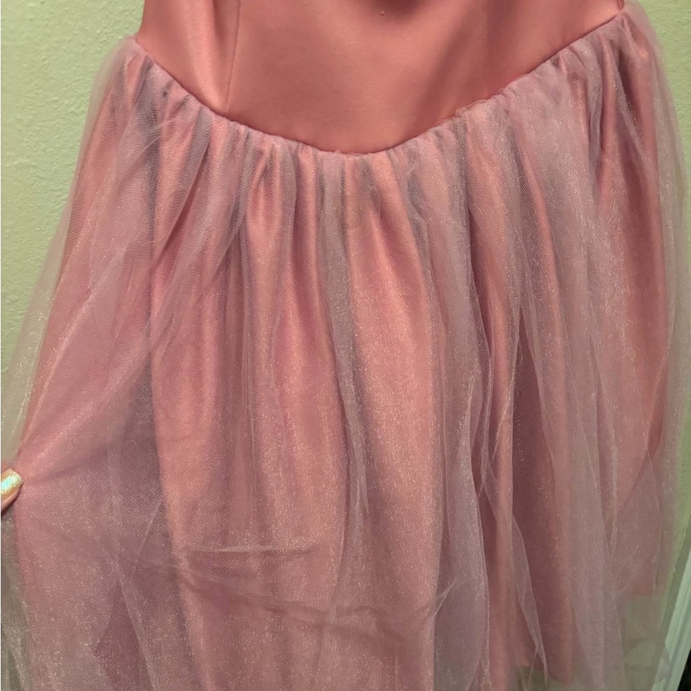✨Small-Laura Byrnes Black Label Bernadette Tulle strapless dusty rose Price FIRM - Picture 3 of 9
